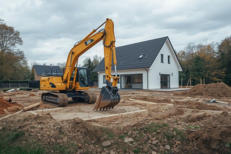 Niwelacja terenu w Chojnicach przed wykonaniem podbudowy i fundamentów